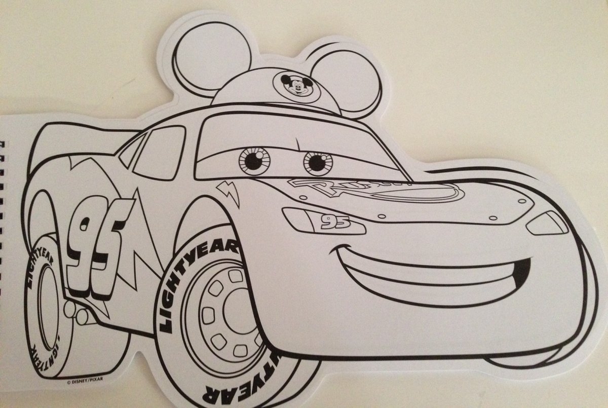Amazon Disney Parks Cars Lightning McQueen Notepad And Coloring Book Office Products