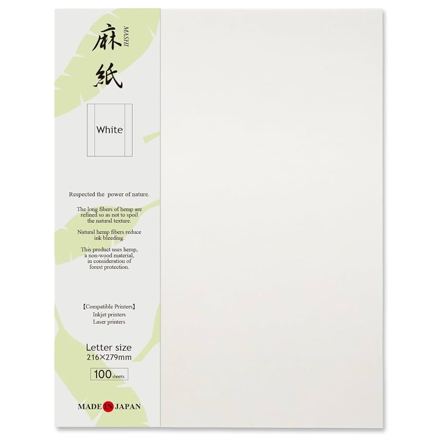 Amazon ONAO Japanese Rice Paper Printable 8 5 X 11 Inch Letter Size Paper 100 Sheets Multipurpose Copy Paper For Laser And Inkjet Printers Made In JAPAN White Office Products