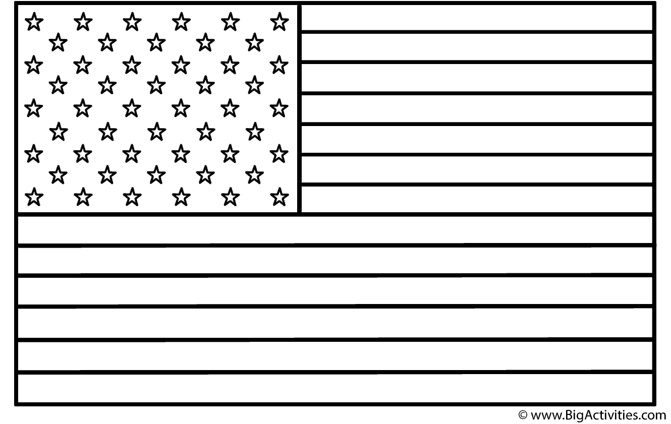 American Flag Coloring Page Independence Day American Flag Coloring Page Independence Day