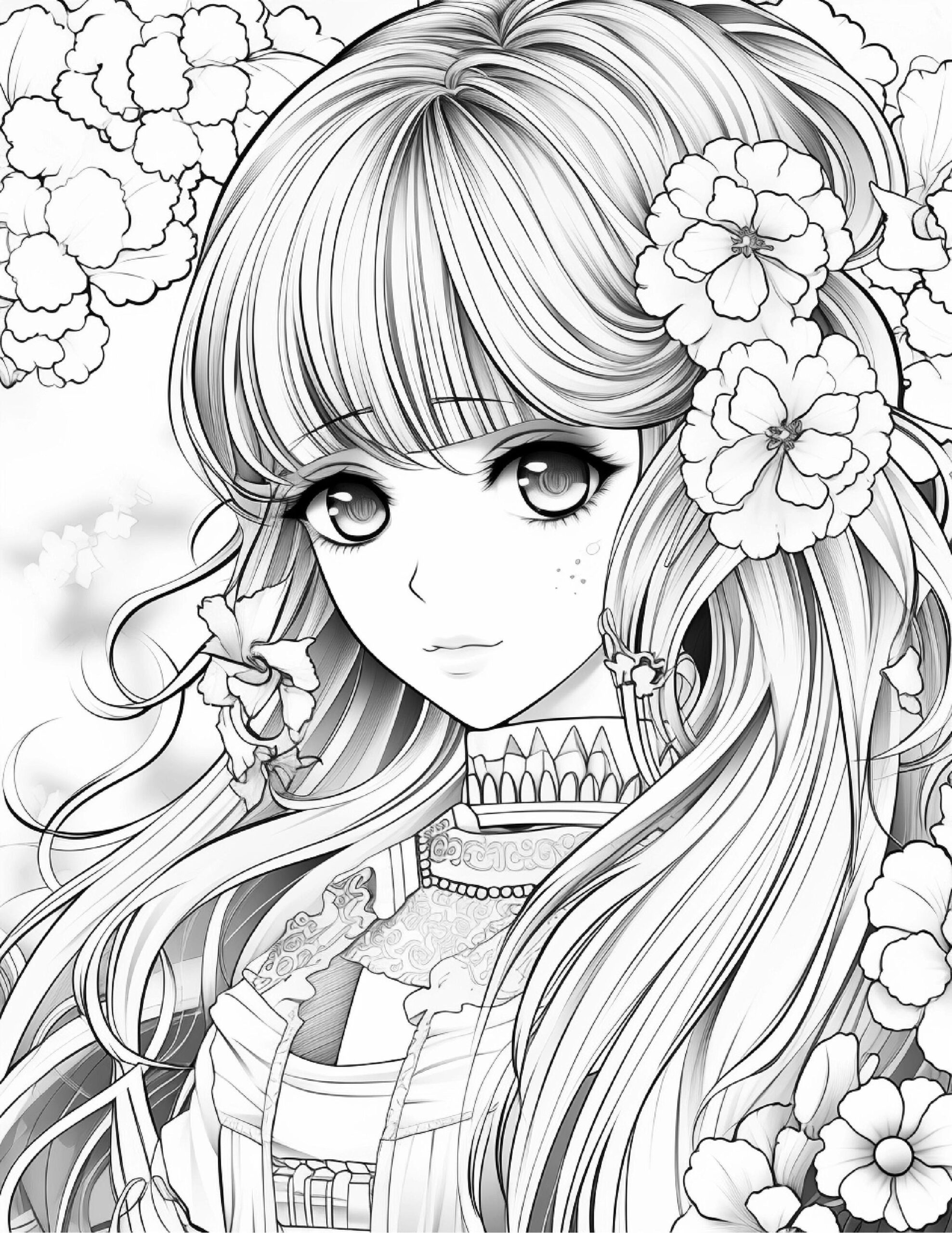 anime coloring pages