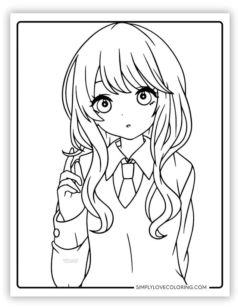 coloring pages anime