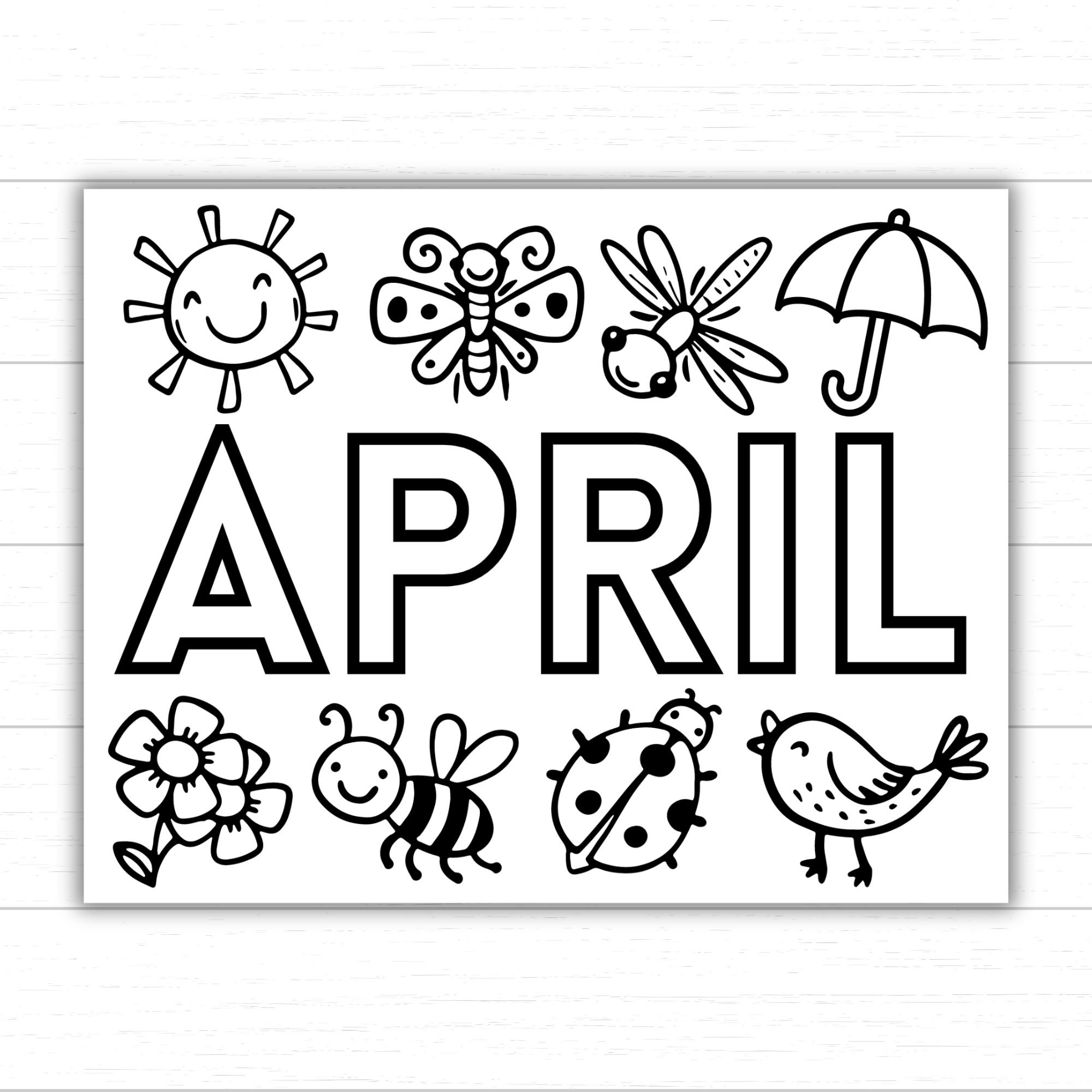April Coloring Page Spring Coloring Page Month Of April Activity Coloring Activity Printable Coloring Pages For Kids Springtime Fun Etsy April Coloring Page Spring Coloring Page Month Of April Activity Coloring Activity Printable Coloring Pages For Kids Springtime Fun Etsy
