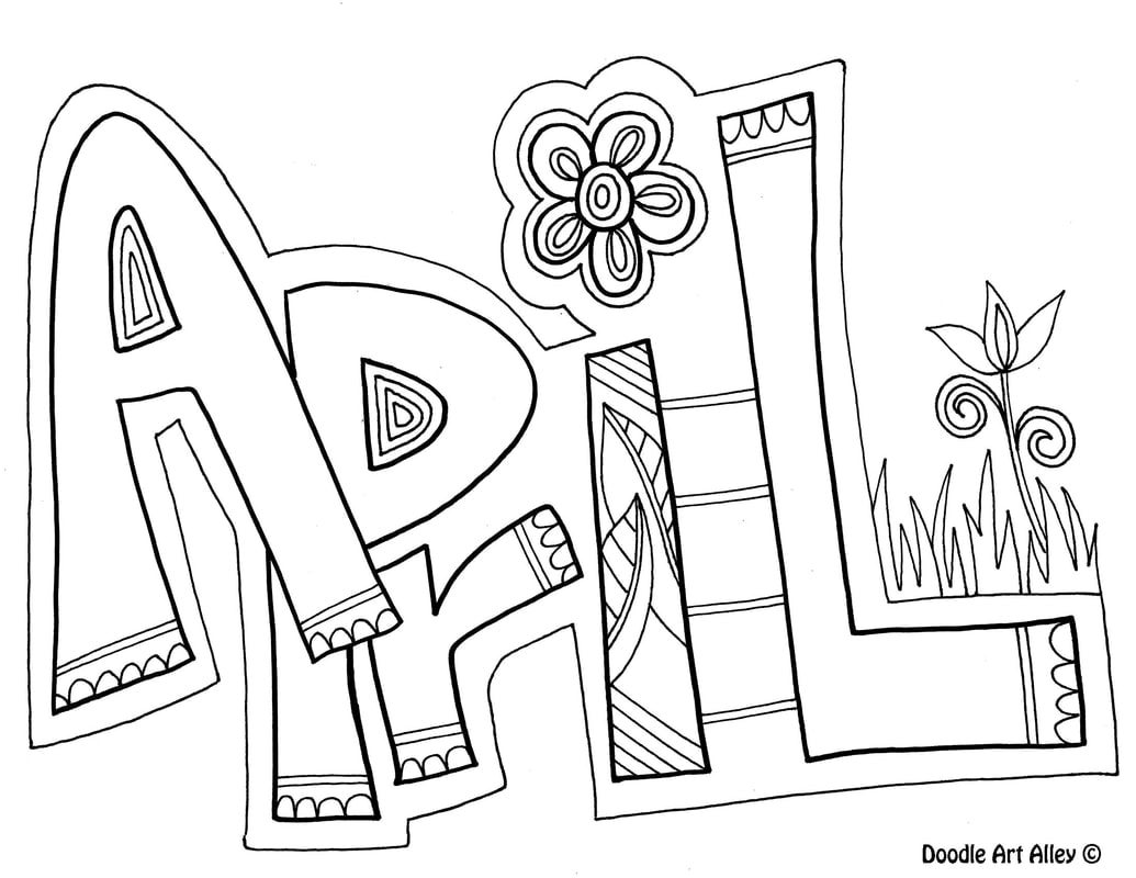april coloring pages april coloring pages
