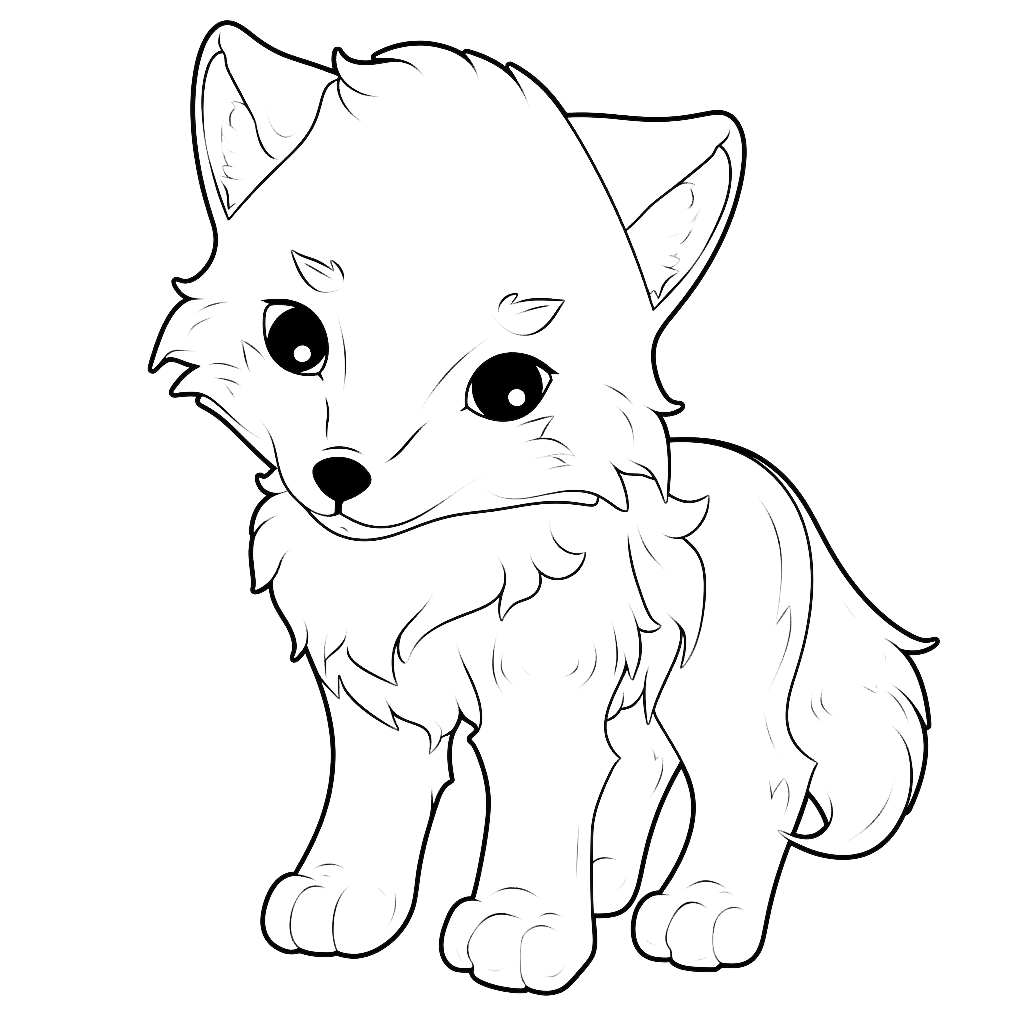 Arctic Wolf Coloring Pages Coloring Corner