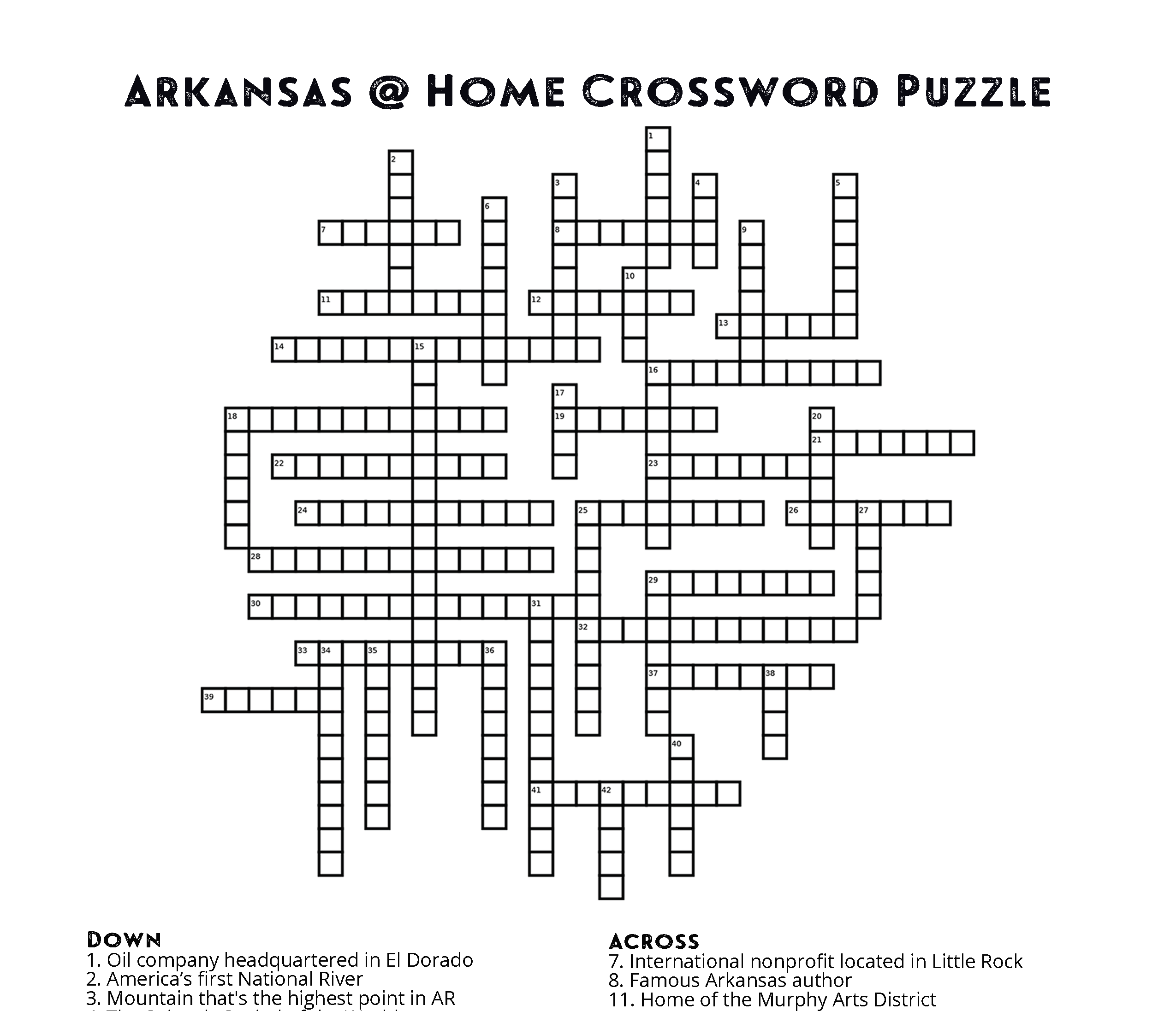 highest point crossword
