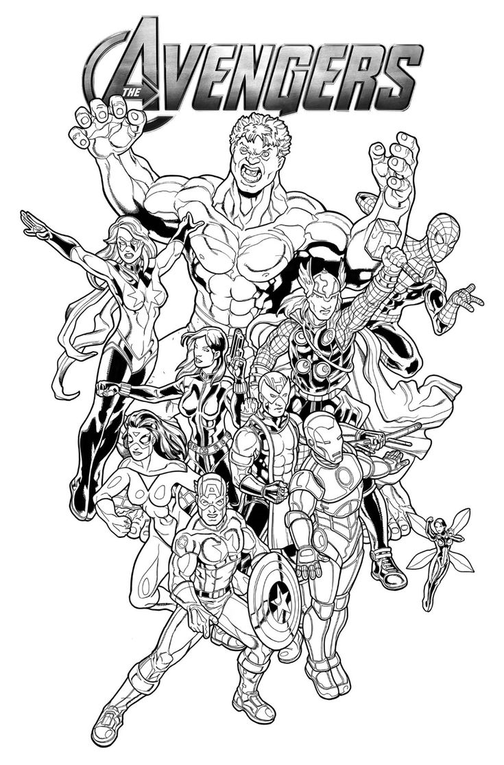 marvel coloring pages