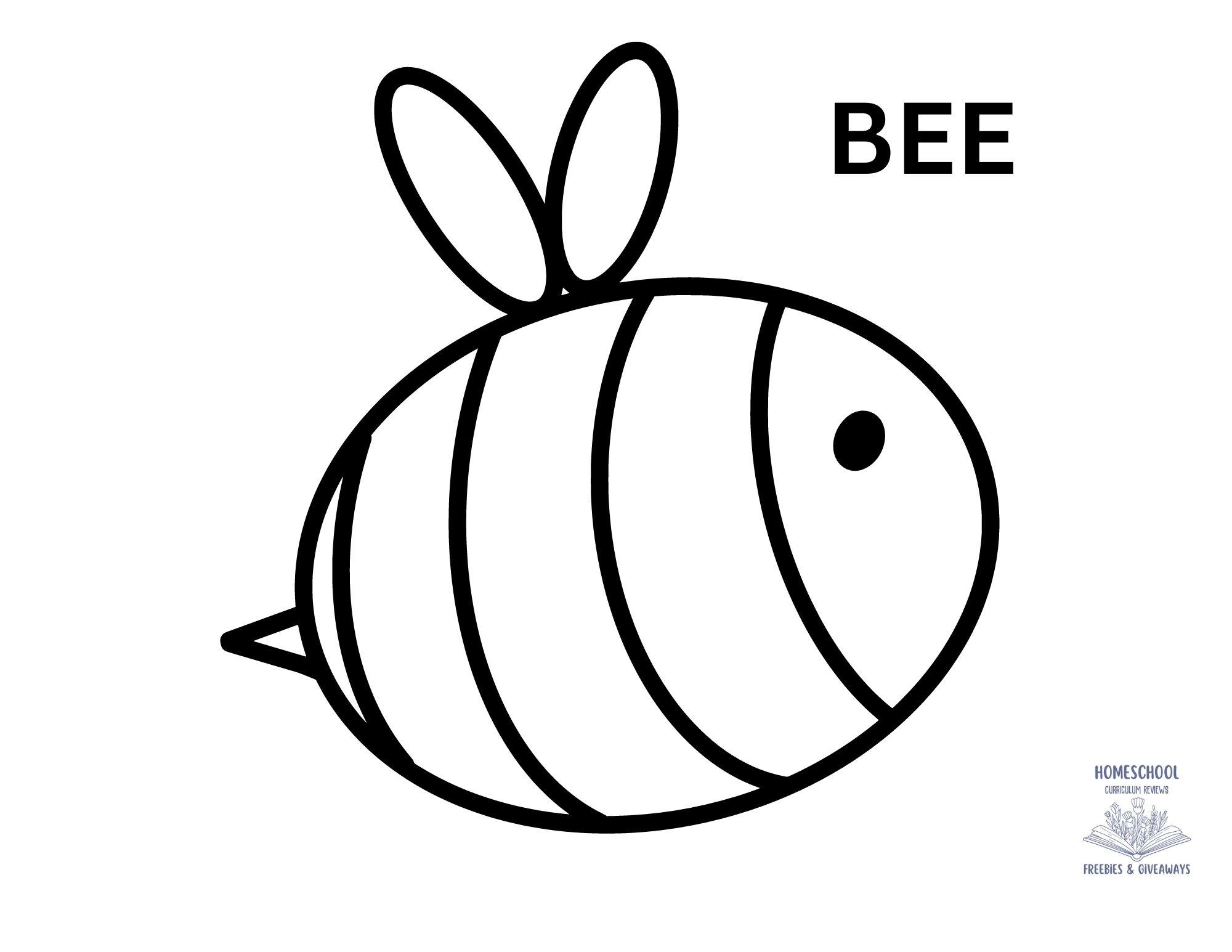 Bee Coloring Pages Homeschool Freebies And Giveaways Bee Coloring Pages Homeschool Freebies And Giveaways