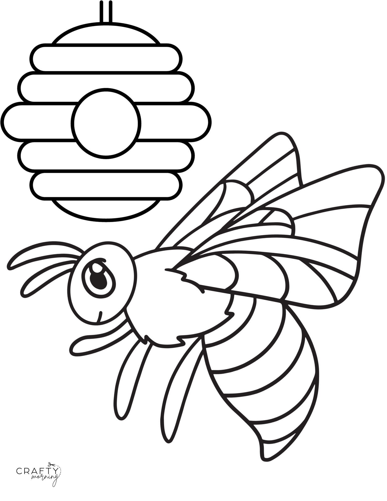 Bee Coloring Pages To Print Crafty Morning Bee Coloring Pages To Print Crafty Morning