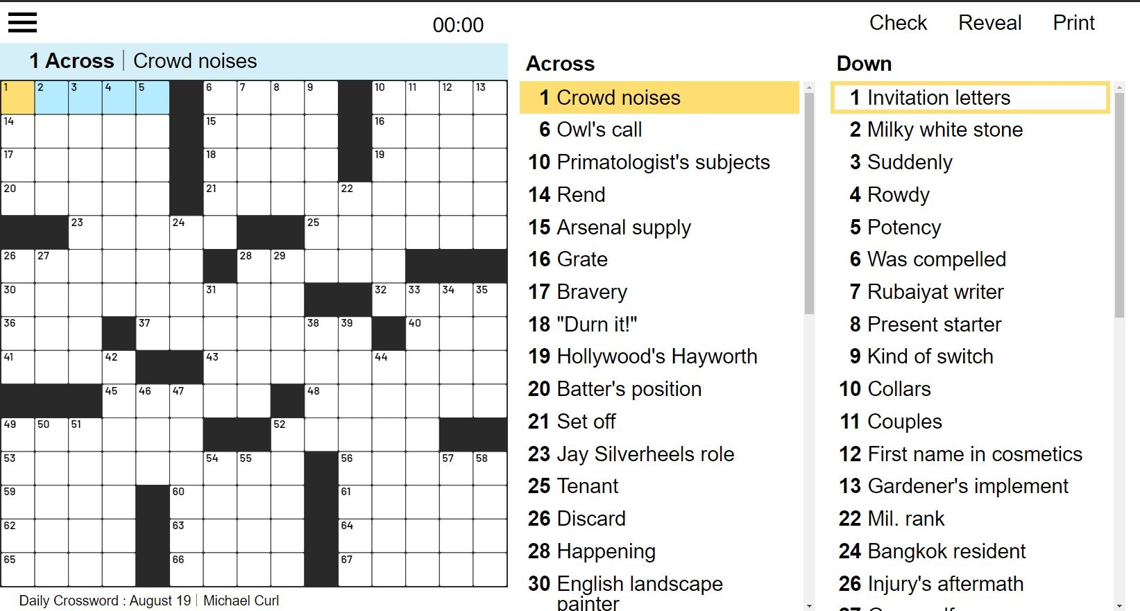Best Daily American Crossword Free Online Game Denver Post Best Daily American Crossword Free Online Game Denver Post