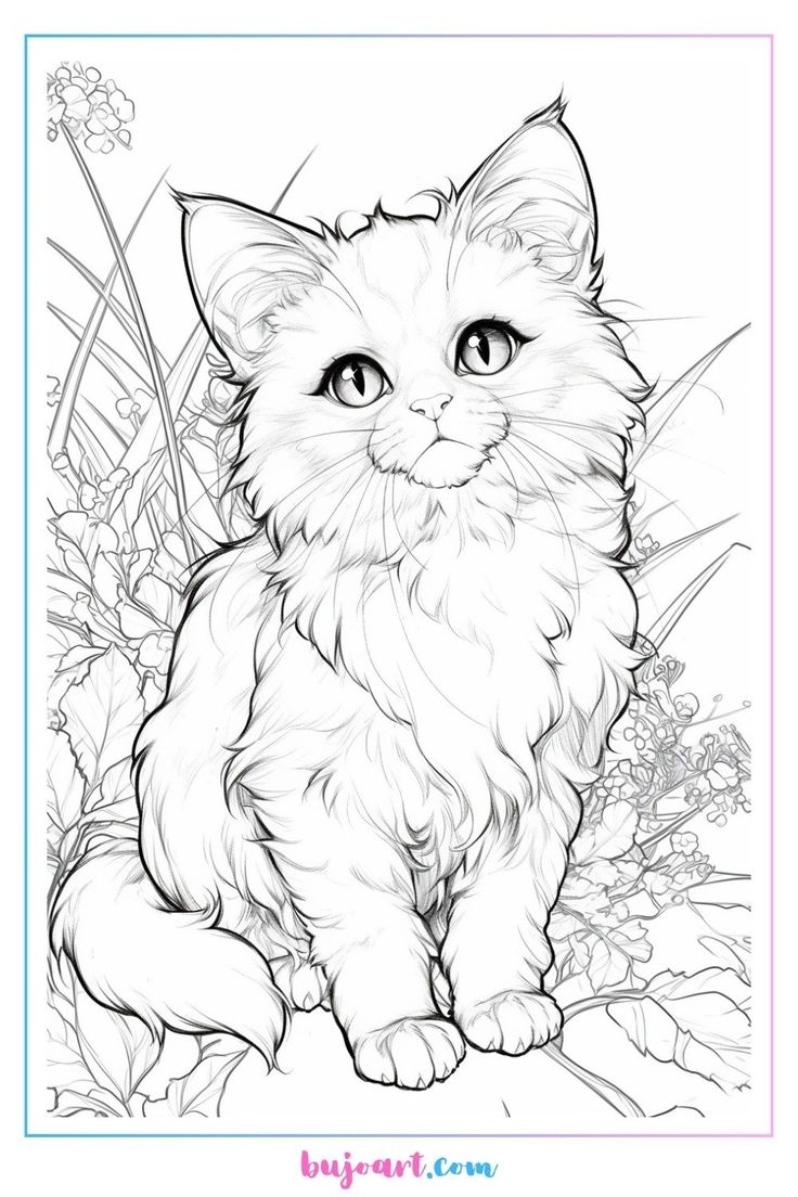 Big Cat Coloring Page Big Cat Coloring Page