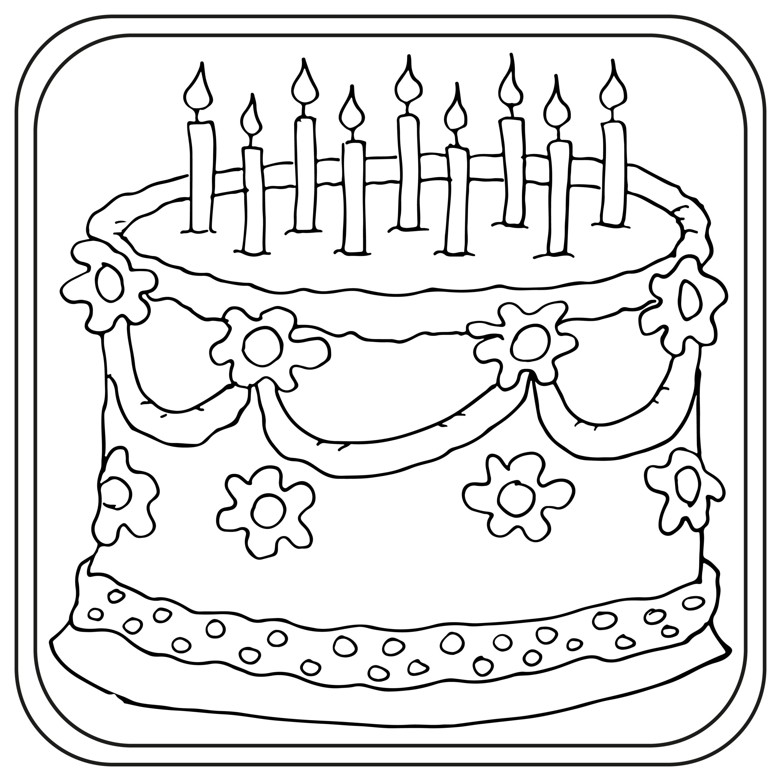 Birthday Cake Coloring Pages Preschool Kindergarten First Grade Made By Teachers Birthday Cake Coloring Pages Preschool Kindergarten First Grade Made By Teachers
