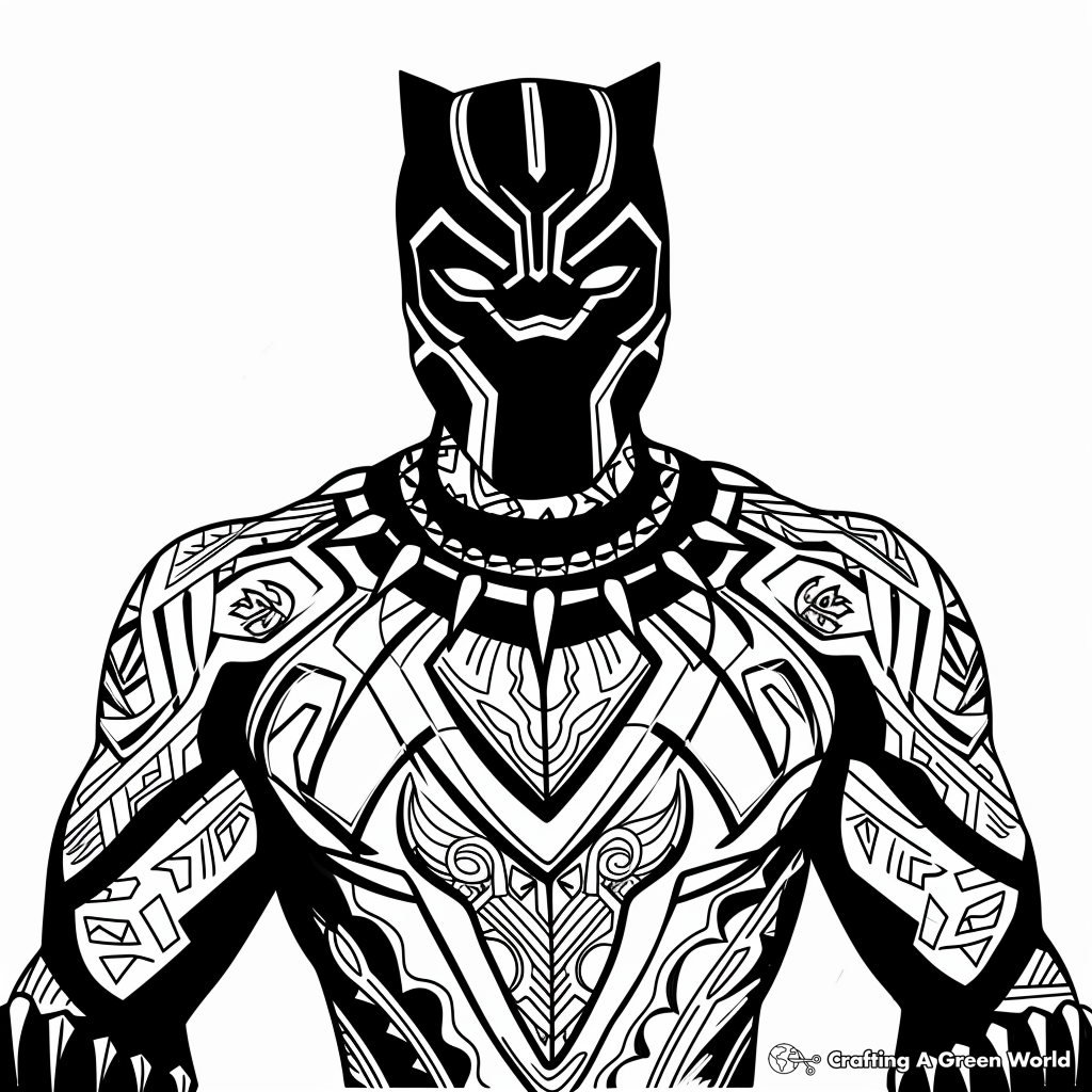 Black Panther Coloring Pages Free Printable  Black Panther Coloring Pages Free Printable