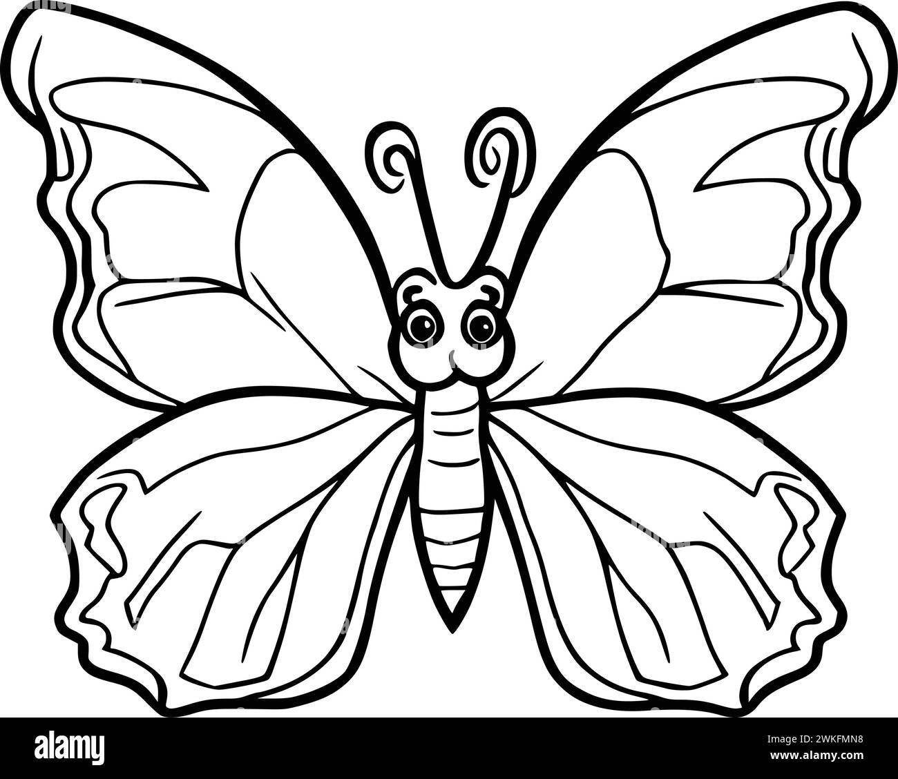 Blank Butterfly Coloring Pages Hi res Stock Photography And Images Alamy