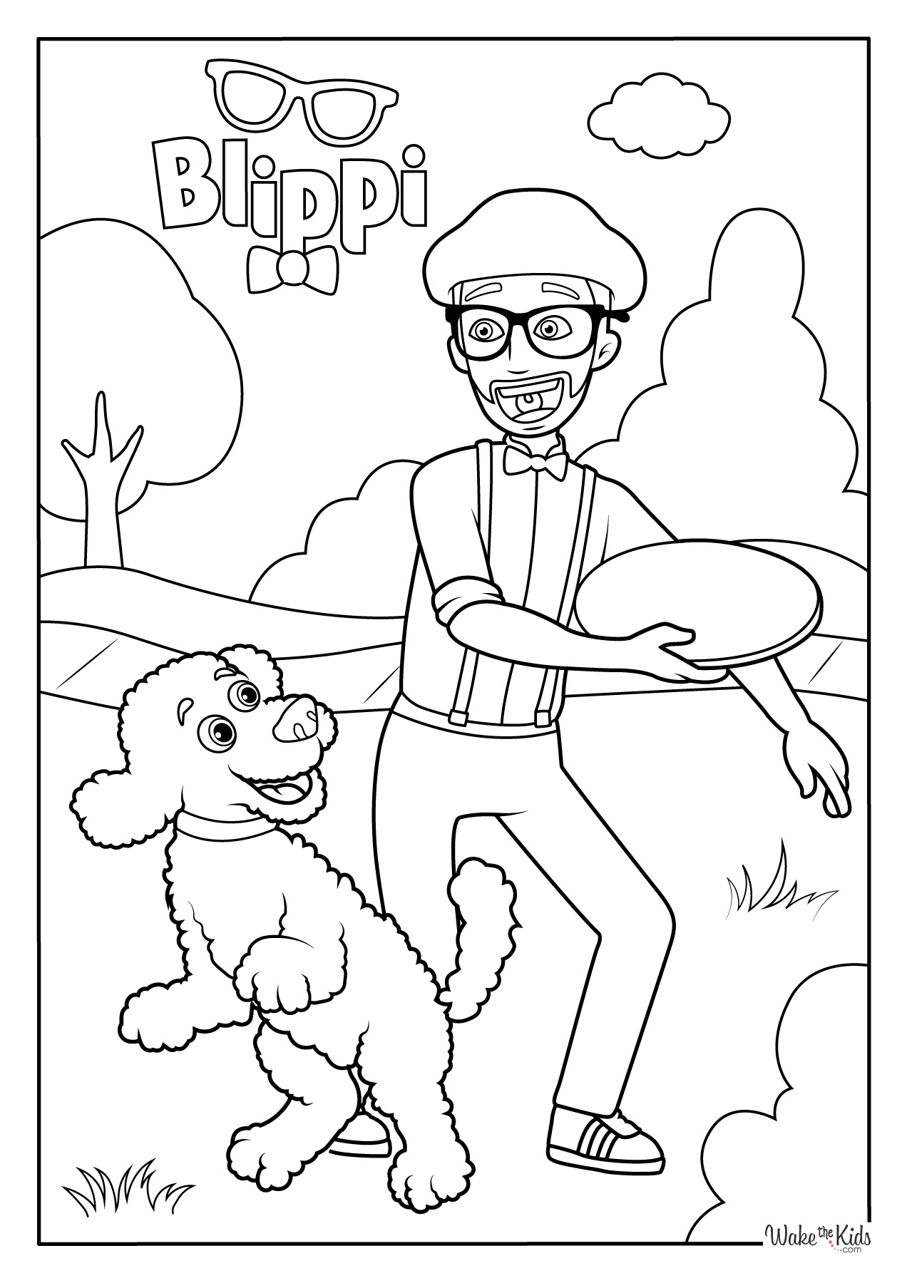 blippi coloring page blippi coloring page