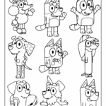 Bluey Coloring Pages 45 Free Printable PDF 
