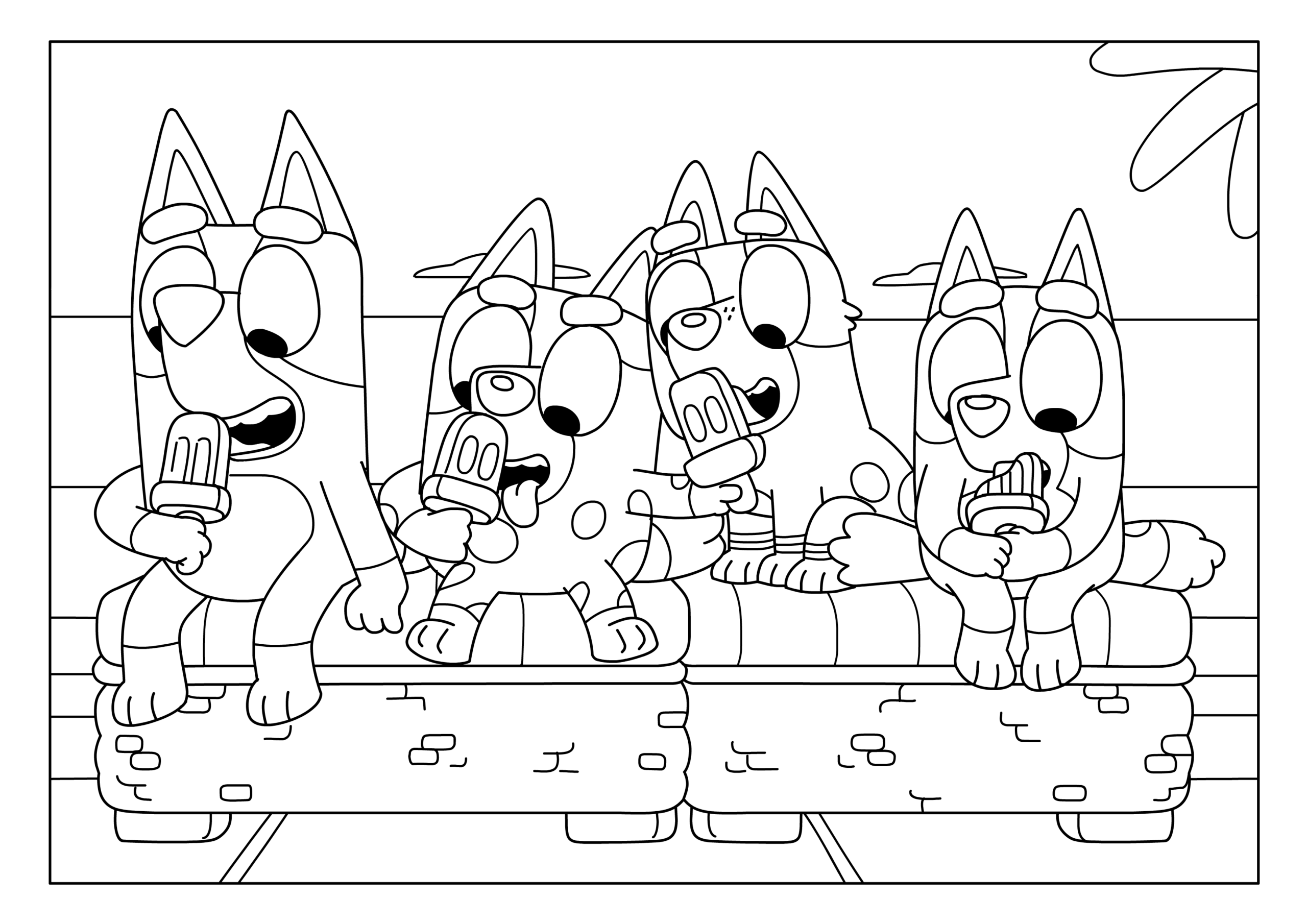 Bluey Friends Colouring Sheets Bluey Official Website