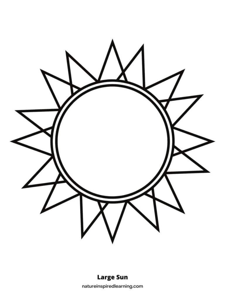 sun coloring page sun coloring page