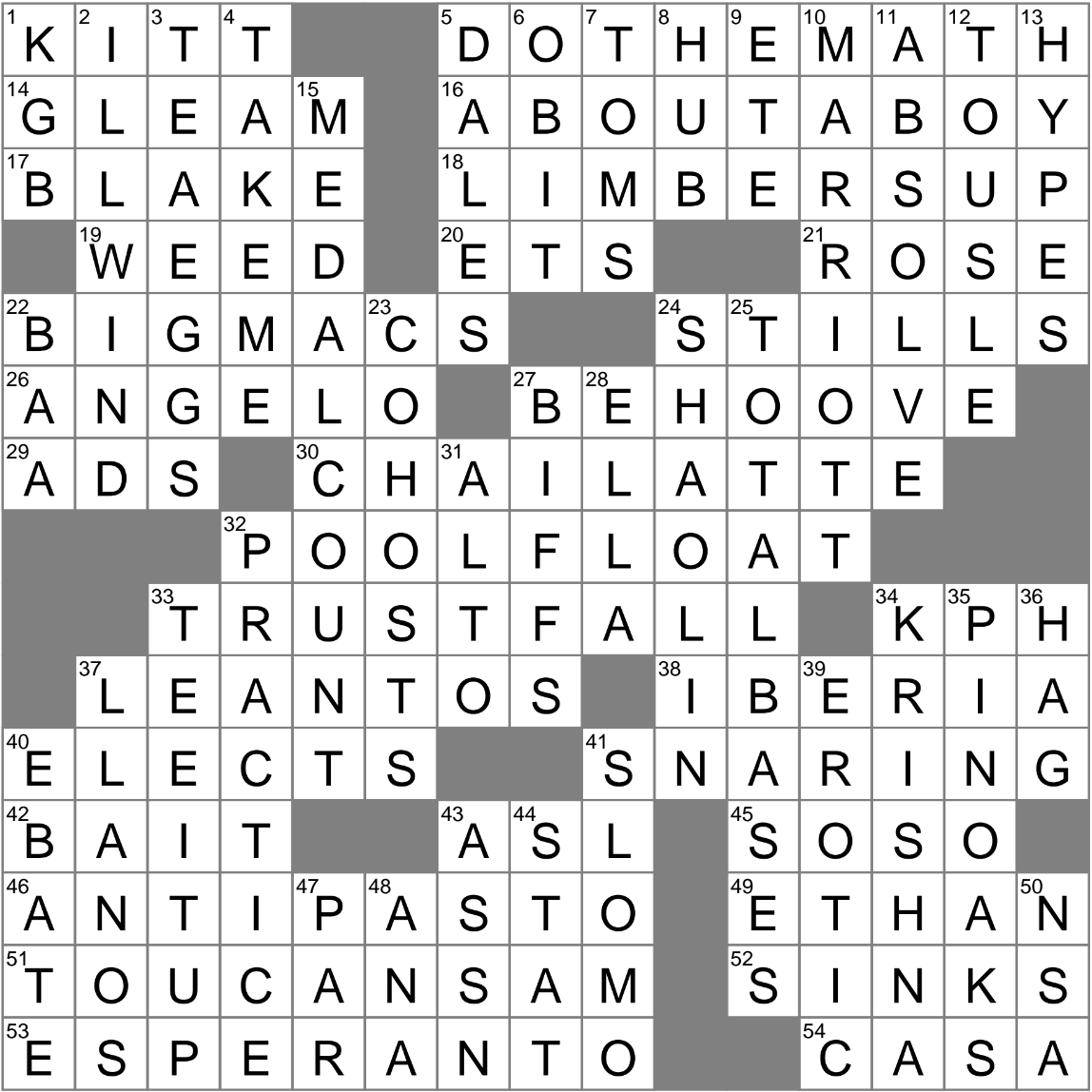 Bringer Of Misfortune So They Say Crossword Clue Archives LAXCrossword