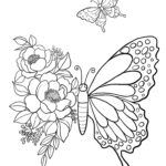 Butterfly Printable Coloring Sheet Coloring Pages Kids Coloring Pages Kids Summer Activity Butterfly Pictures Etsy Denmark
