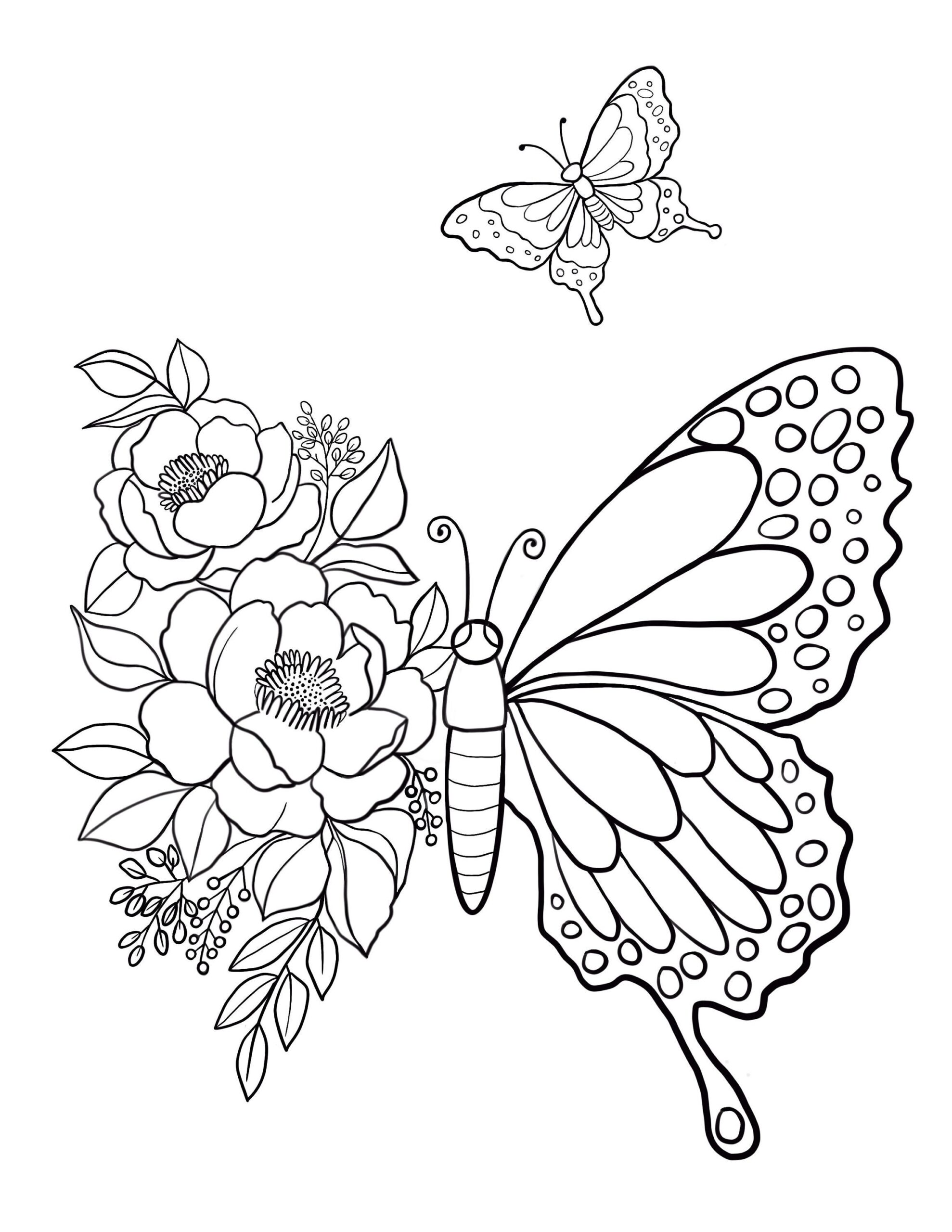 Butterfly Printable Coloring Sheet Coloring Pages Kids Coloring Pages Kids Summer Activity Butterfly Pictures Etsy Sweden