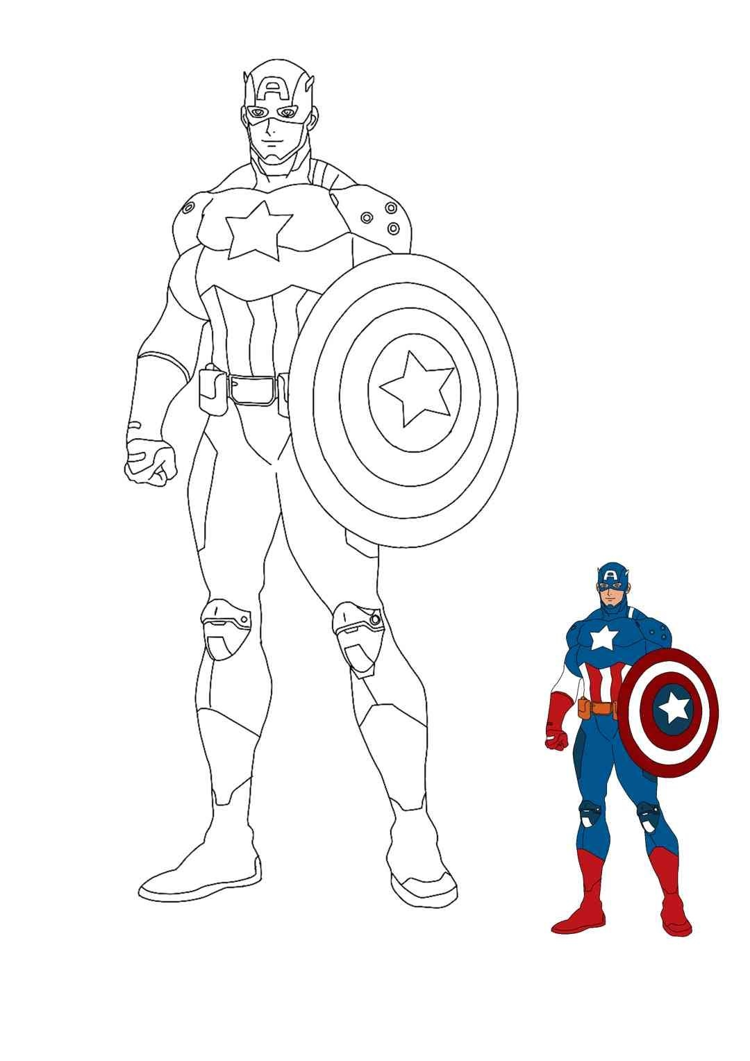 captain america coloring pages
