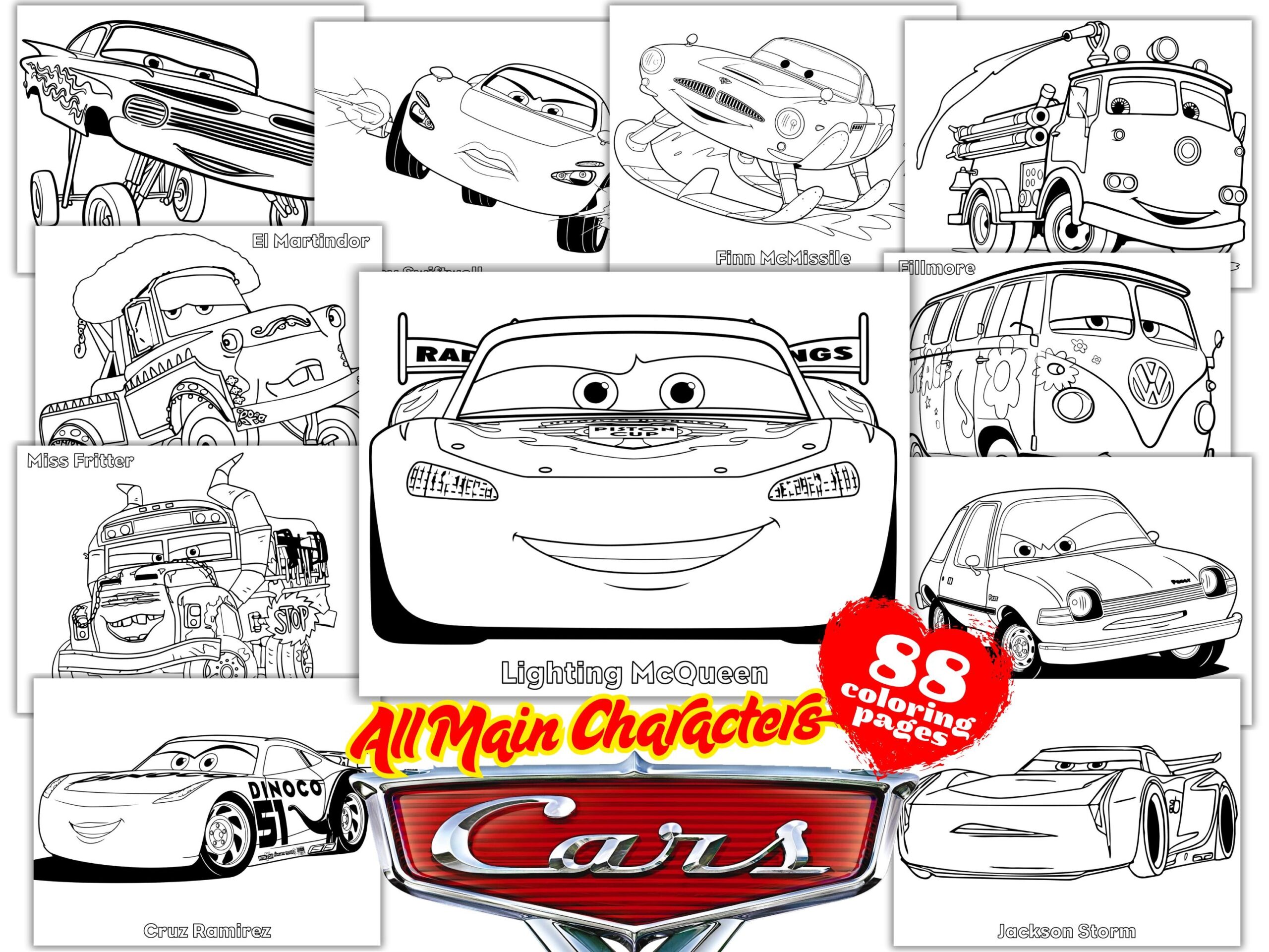 cars coloring pages