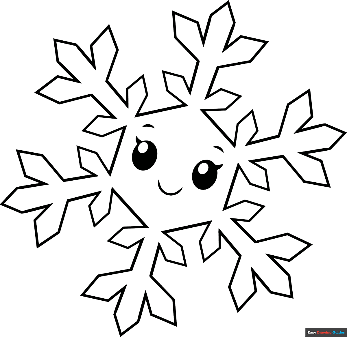 snowflake coloring page