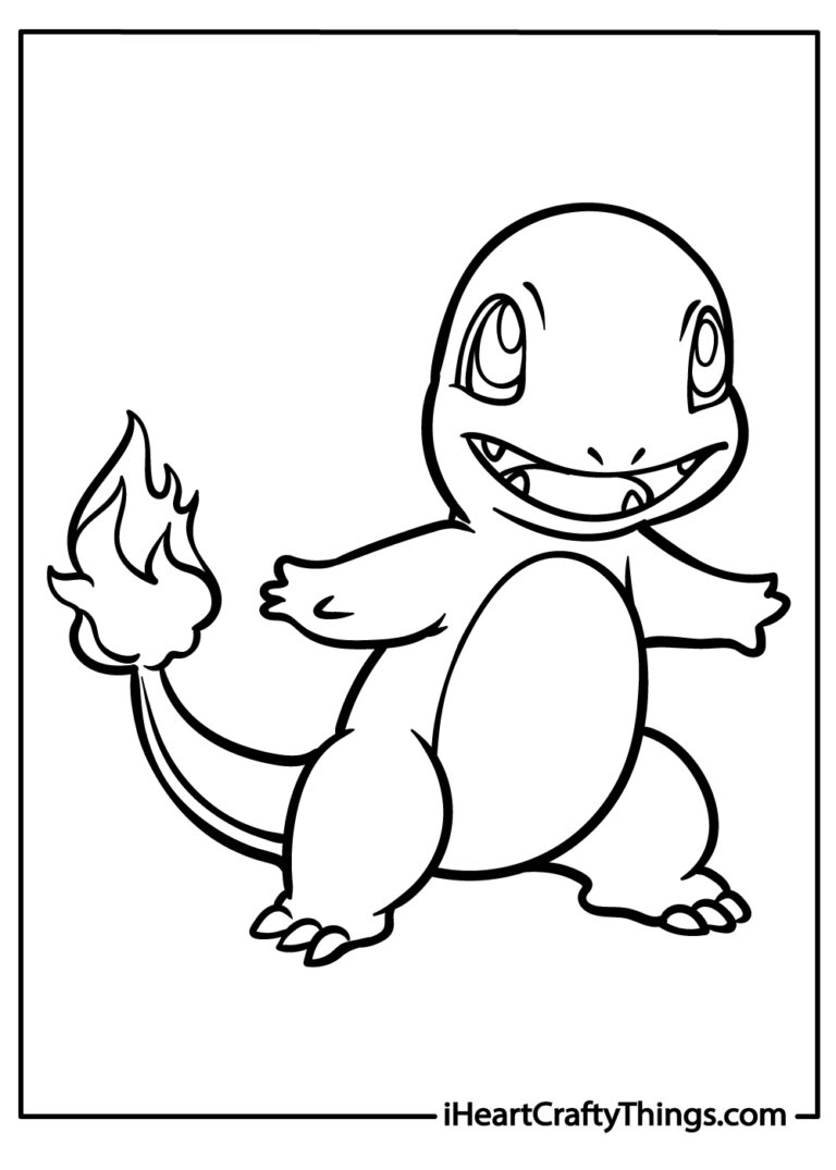 Charmander Coloring Pages 30 Free PDF Printables For Kids 
