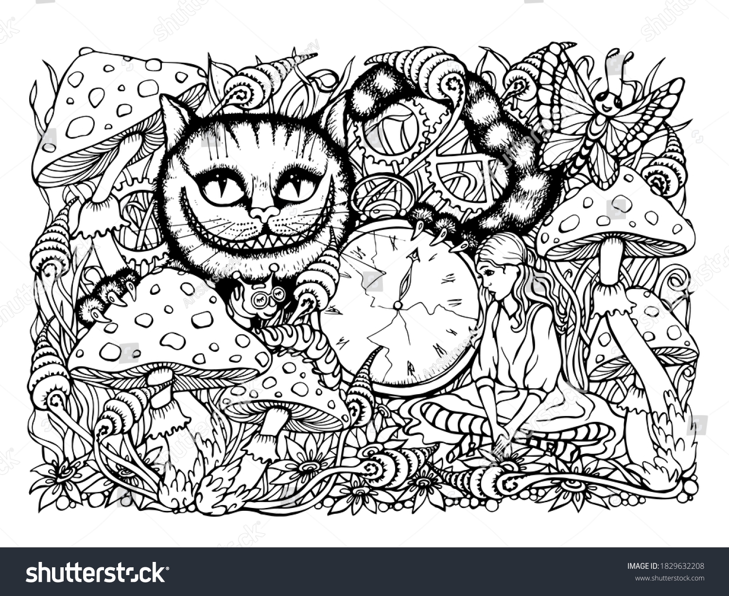 alice in wonderland coloring pages alice in wonderland coloring pages