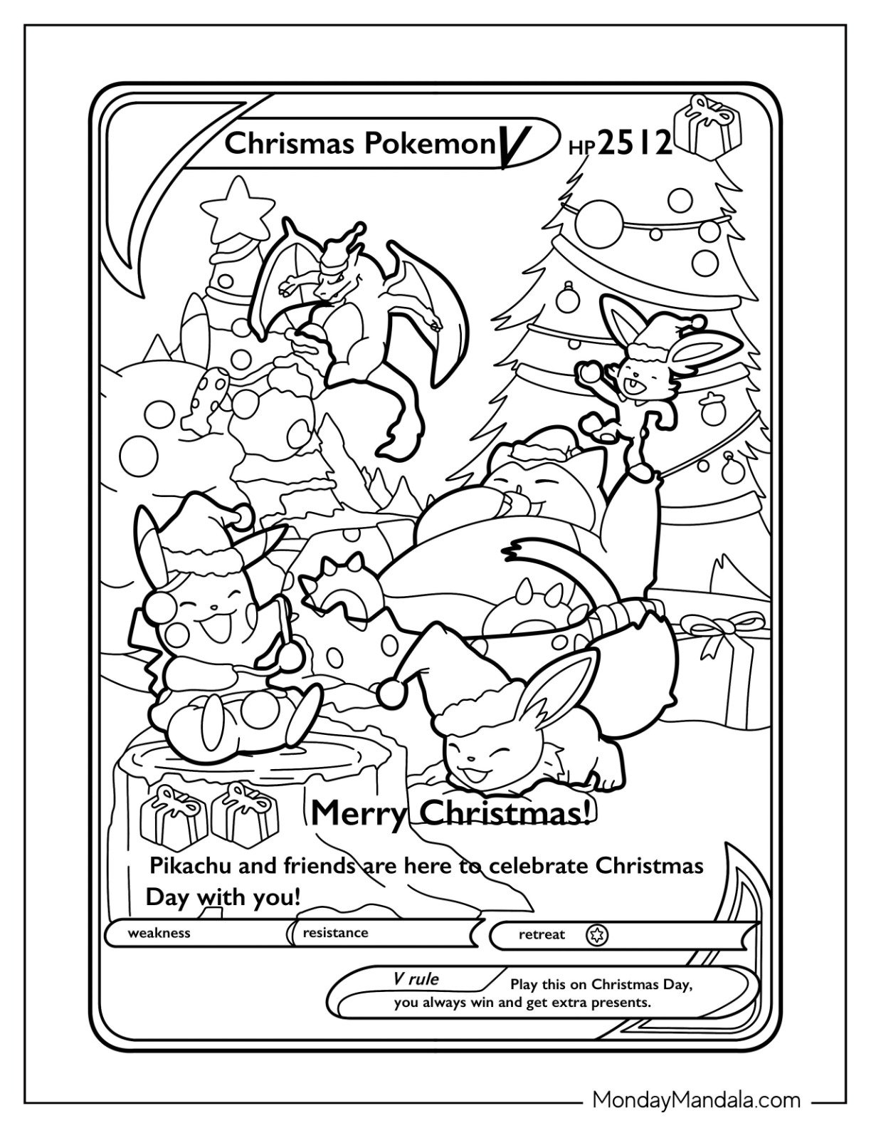 Christmas Pokemon Coloring Pages Free Printables  Christmas Pokemon Coloring Pages Free Printables