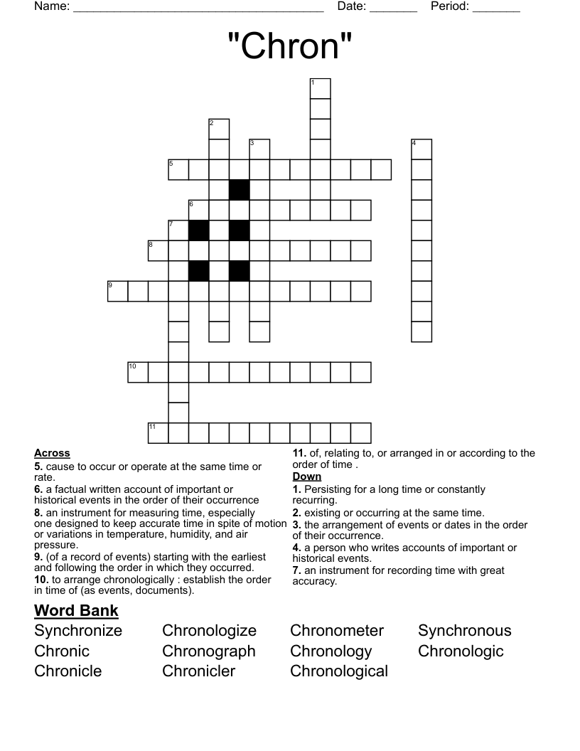 Chron Crossword WordMint