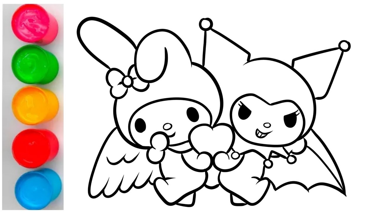 Coloring 6 Sanrio Characters Pages And Games For Kids YouTube Coloring 6 Sanrio Characters Pages And Games For Kids YouTube