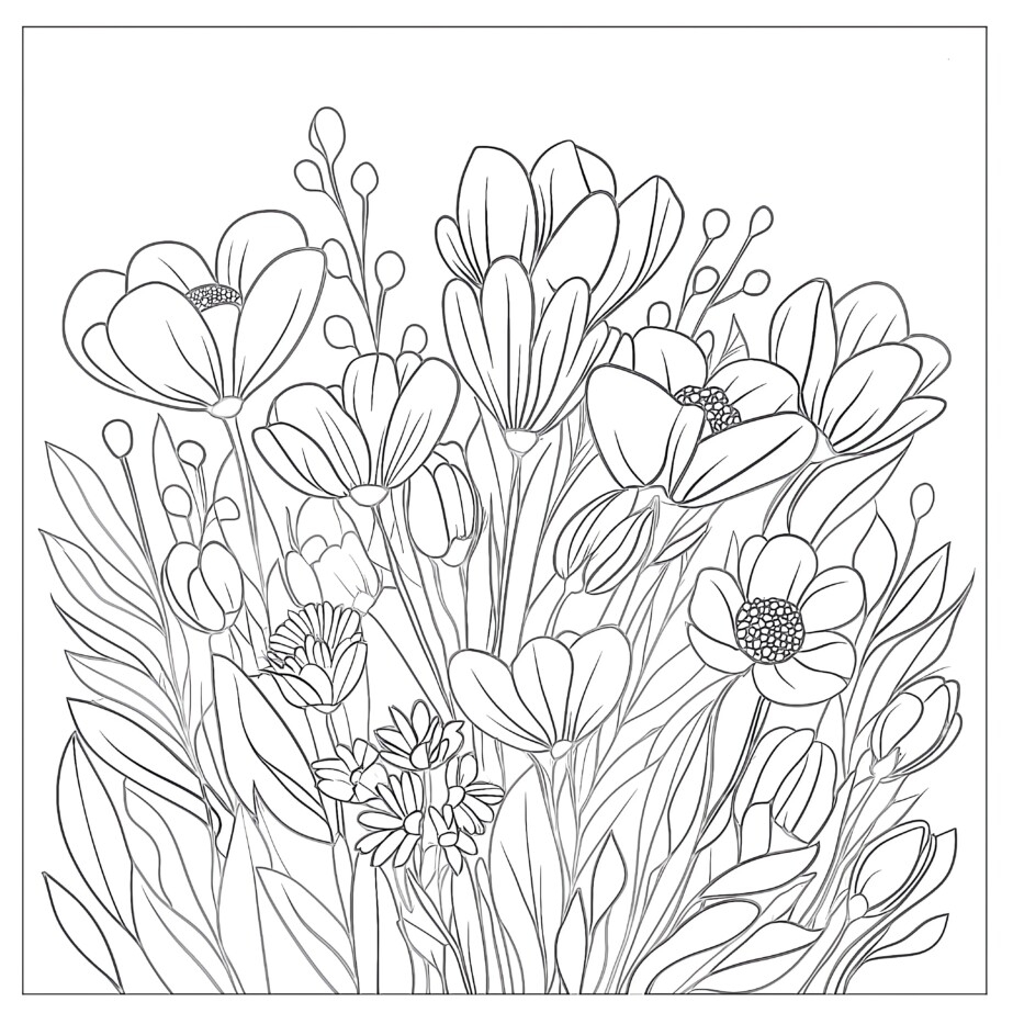 Coloring Page Flower Garden Coloring Pages Mimi Panda Coloring Page Flower Garden Coloring Pages Mimi Panda