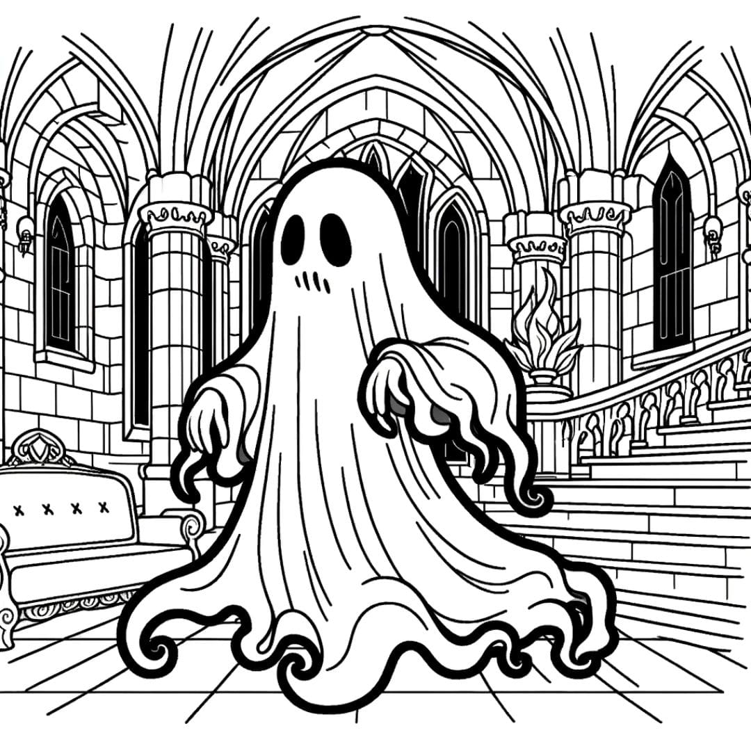 coloring page ghost coloring page ghost