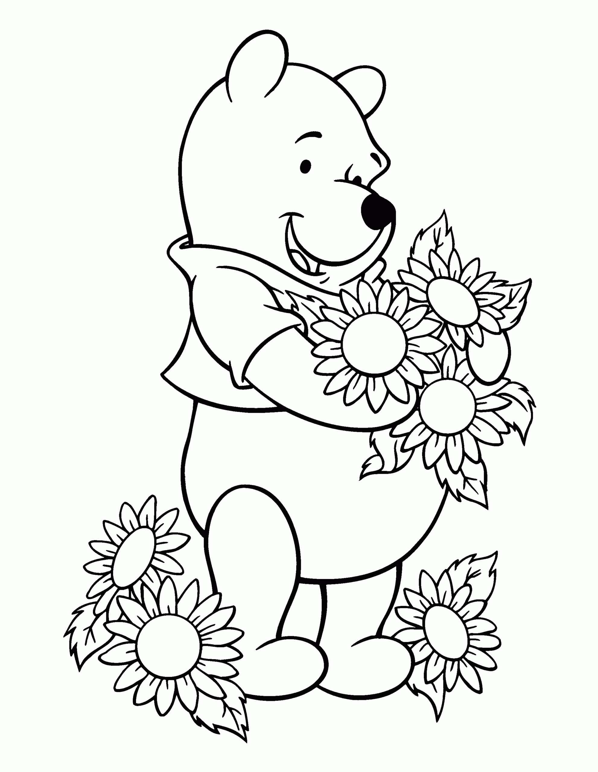 pooh bear coloring pages pooh bear coloring pages