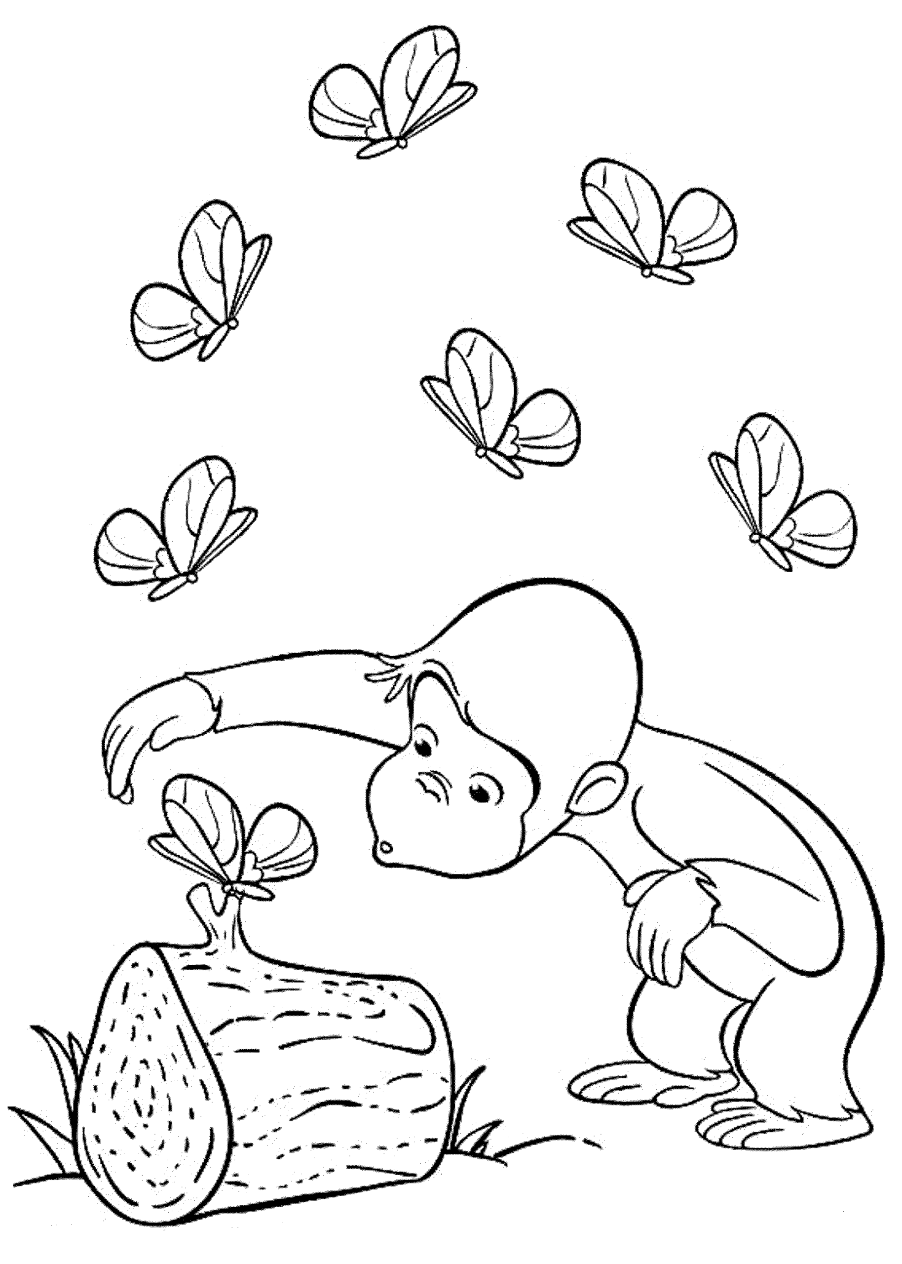 Coloring Pages Curious George Coloring Pages Butterflies Coloring Pages Curious George Coloring Pages Butterflies