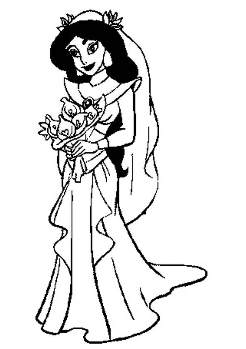 coloring pages jasmine princess coloring pages jasmine princess