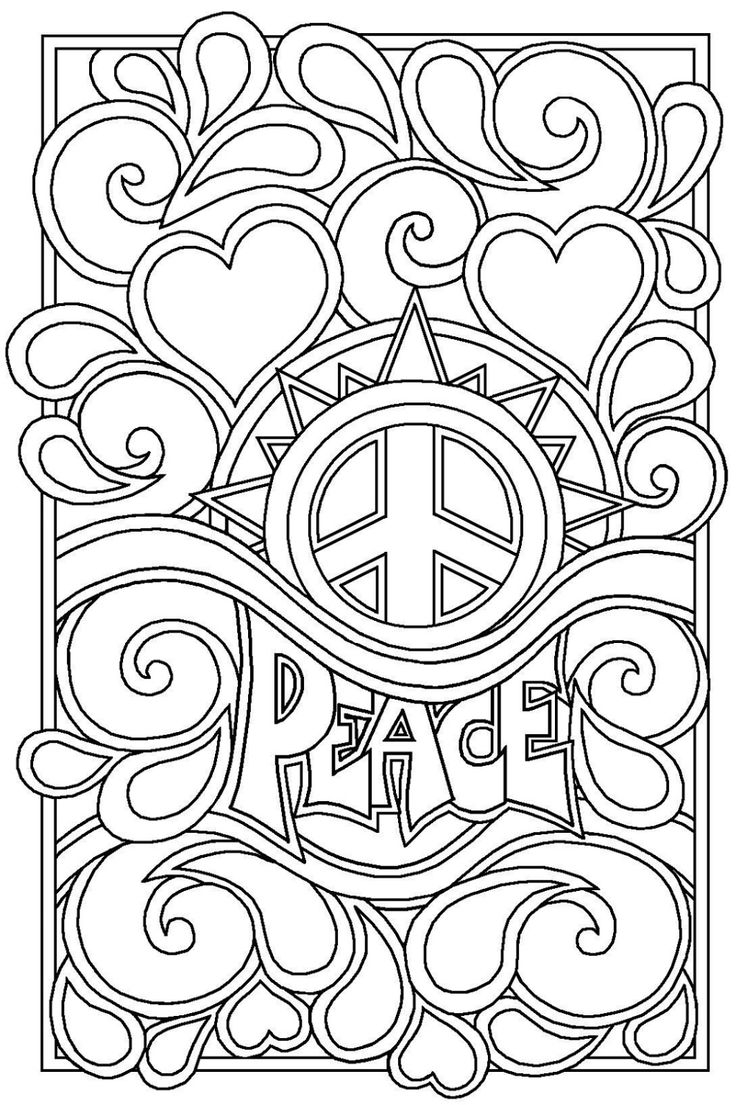 coloring page for teens