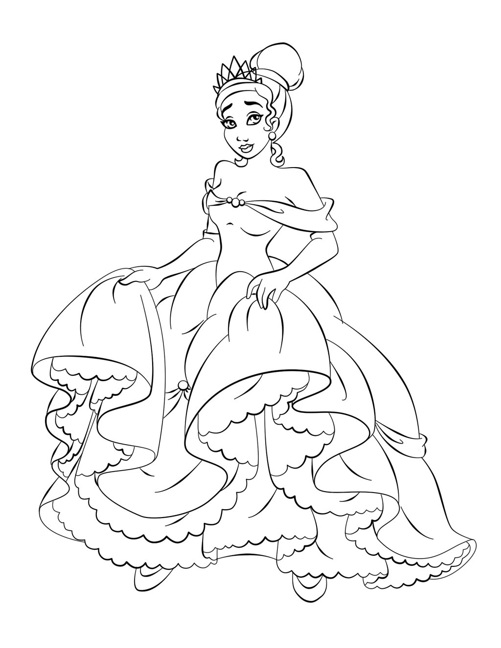 Coloring Pages Free Disney Princess Tiana Coloring Pages Coloring Pages Free Disney Princess Tiana Coloring Pages