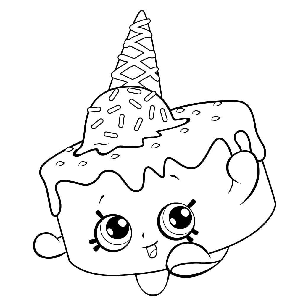 Coloring Pages Ice Cream Kate Shopkin Coloring Page Coloring Pages Ice Cream Kate Shopkin Coloring Page