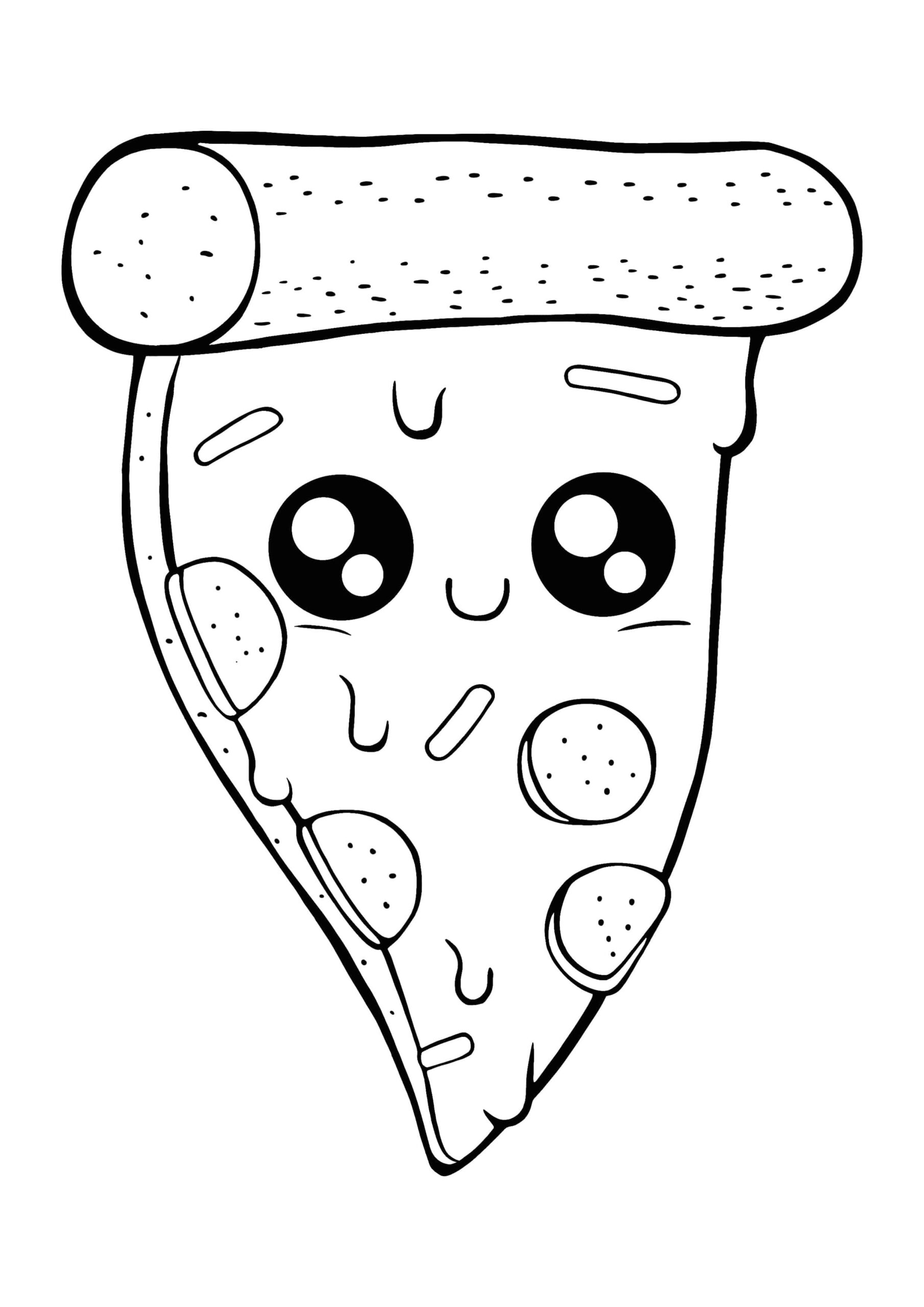 Coloring Pages Kawaii Pizza Coloring Page Coloring Pages Kawaii Pizza Coloring Page