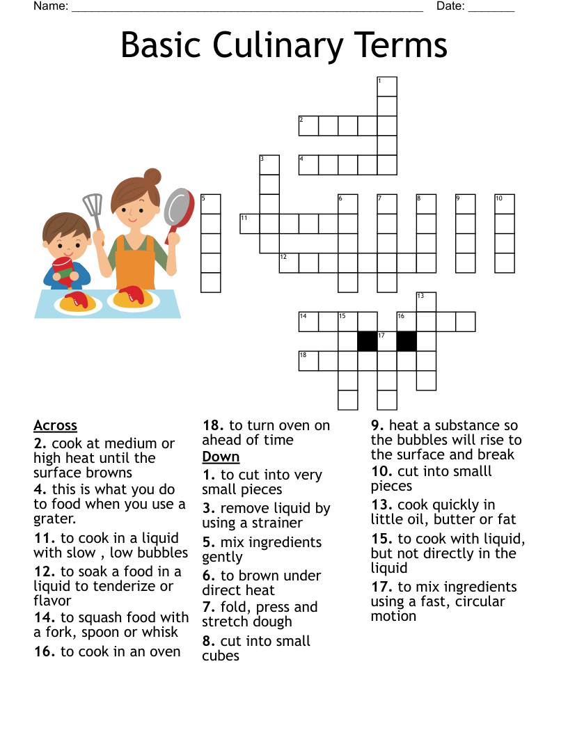 kitchen strainer crossword