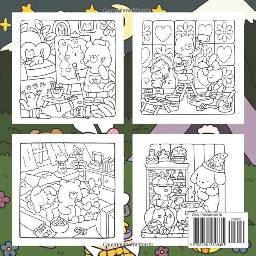 Cozy Friends Coloring Book Cute Coloring Pages For Adults And Teens Featuring Sweet Animal Characters For Relaxation Dixon Jarvis 9798338550335 Amazon Books