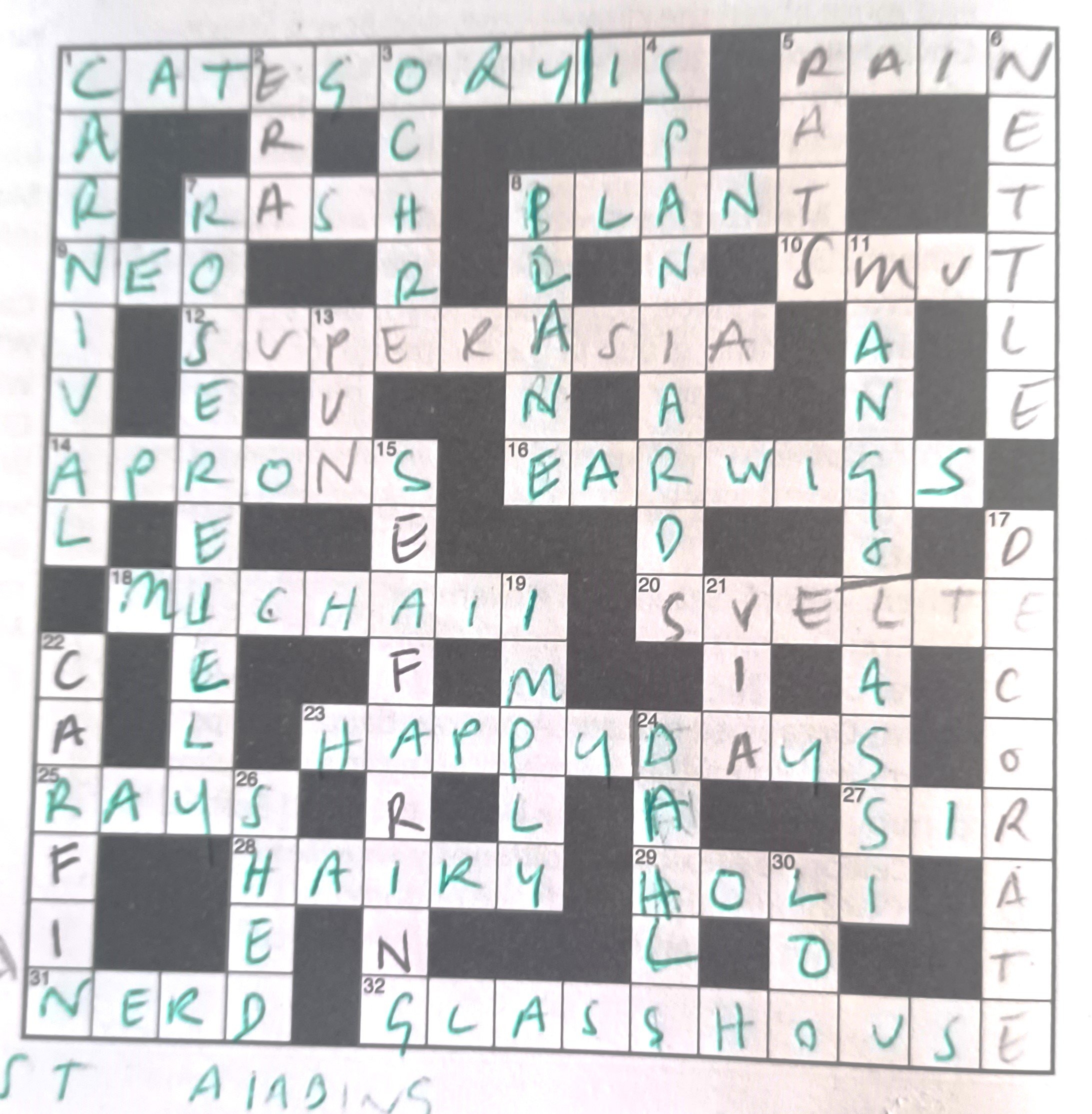 in a frenzy crossword clue