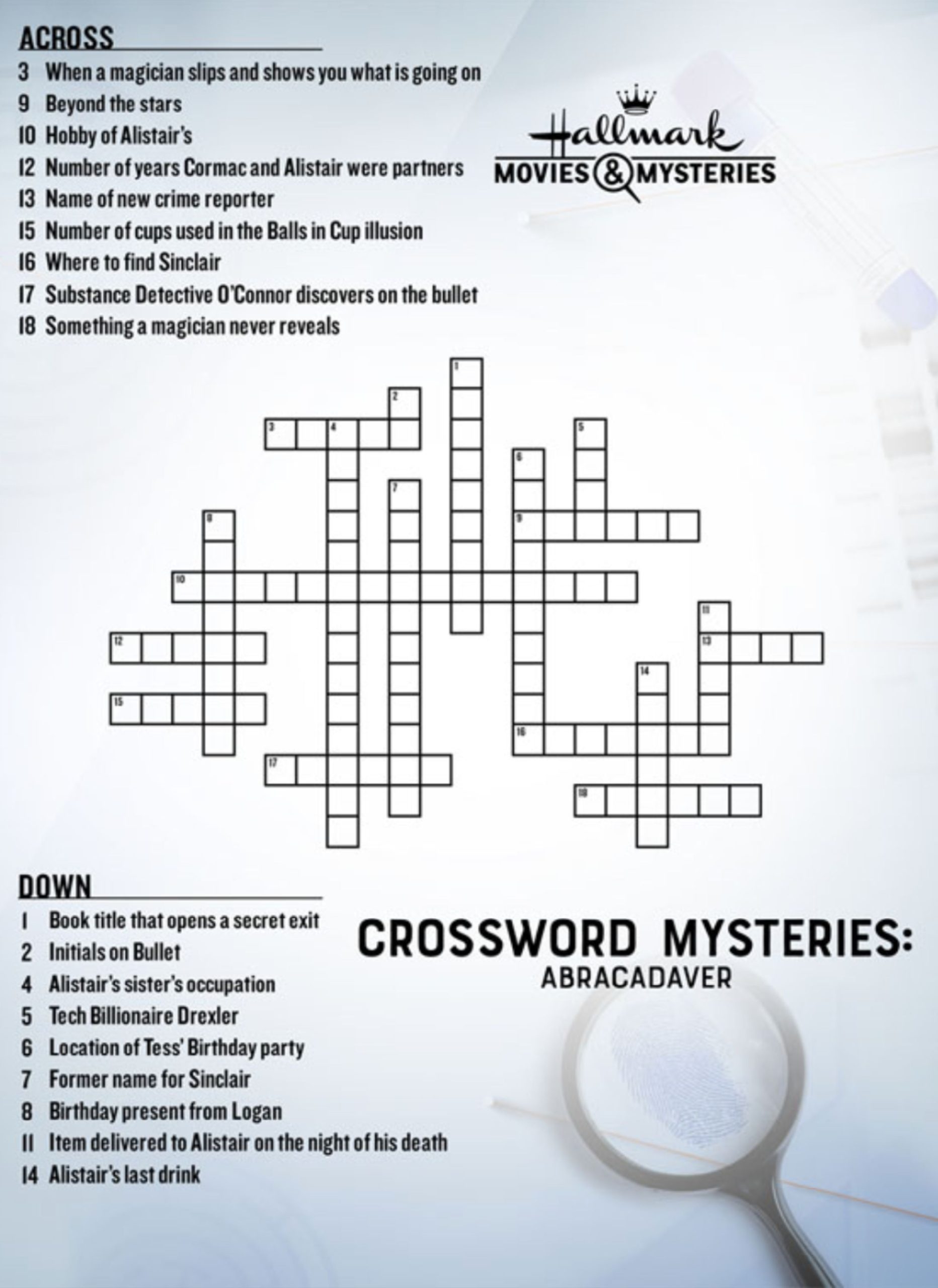 Crossword Mysteries Crossword Puzzles You Can Do Hallmark Mysteries More