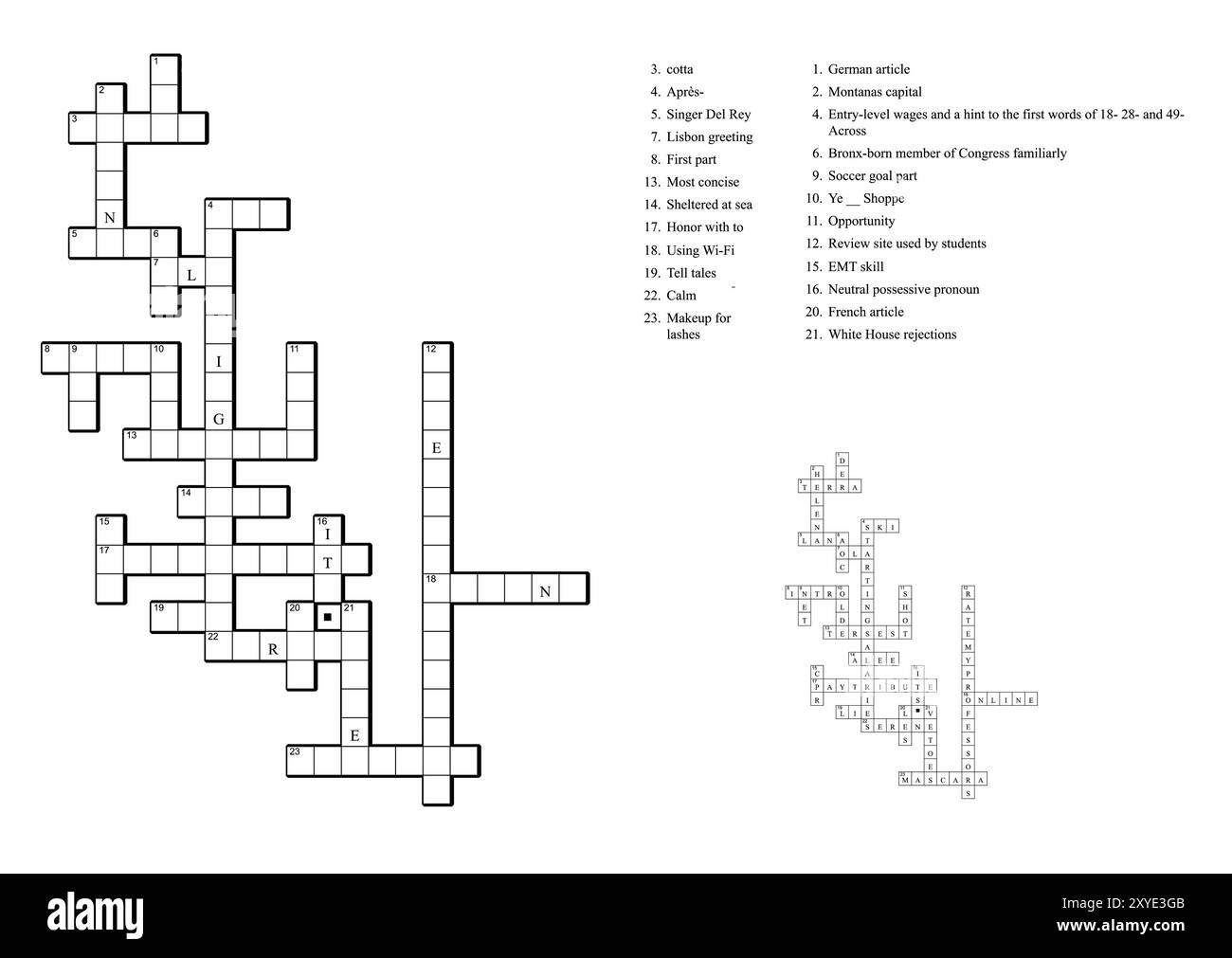 Crossword Puzzle Game With Clues And Solution Stock Vector Image Art Alamy Crossword Puzzle Game With Clues And Solution Stock Vector Image Art Alamy