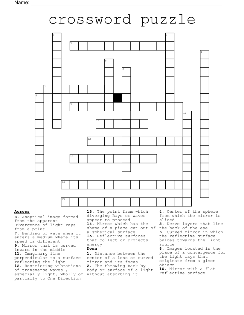 Crossword Puzzle WordMint