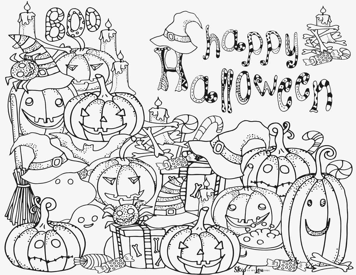 Cute Halloween Coloring Pages To Print And Color Skip To My Lou Cute Halloween Coloring Pages To Print And Color Skip To My Lou