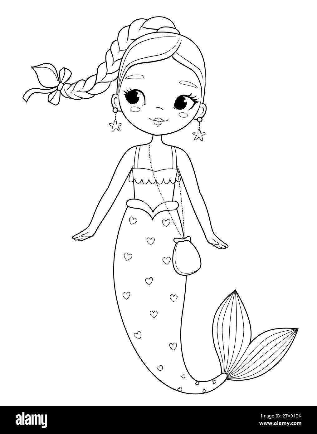 mermaid coloring pages