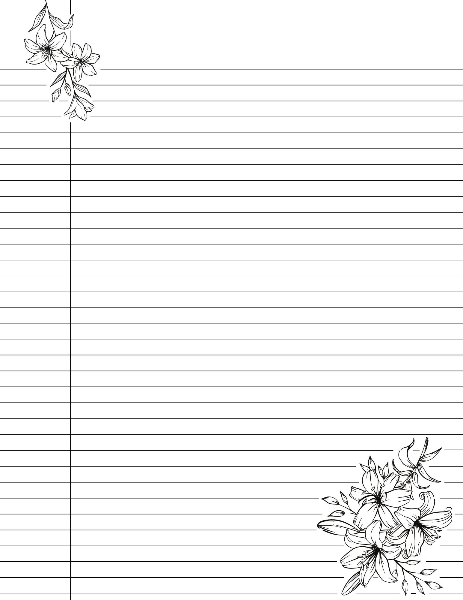 lined paper printable